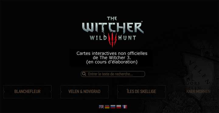 Witcher 3 - cartes interactives